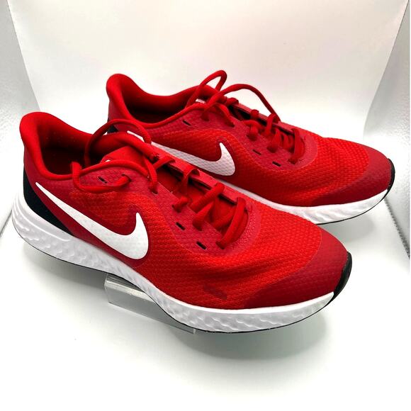NEW Nike Revolution 5 Running Shoes Youth Boys Red 6.5 - Picture 1 of 8